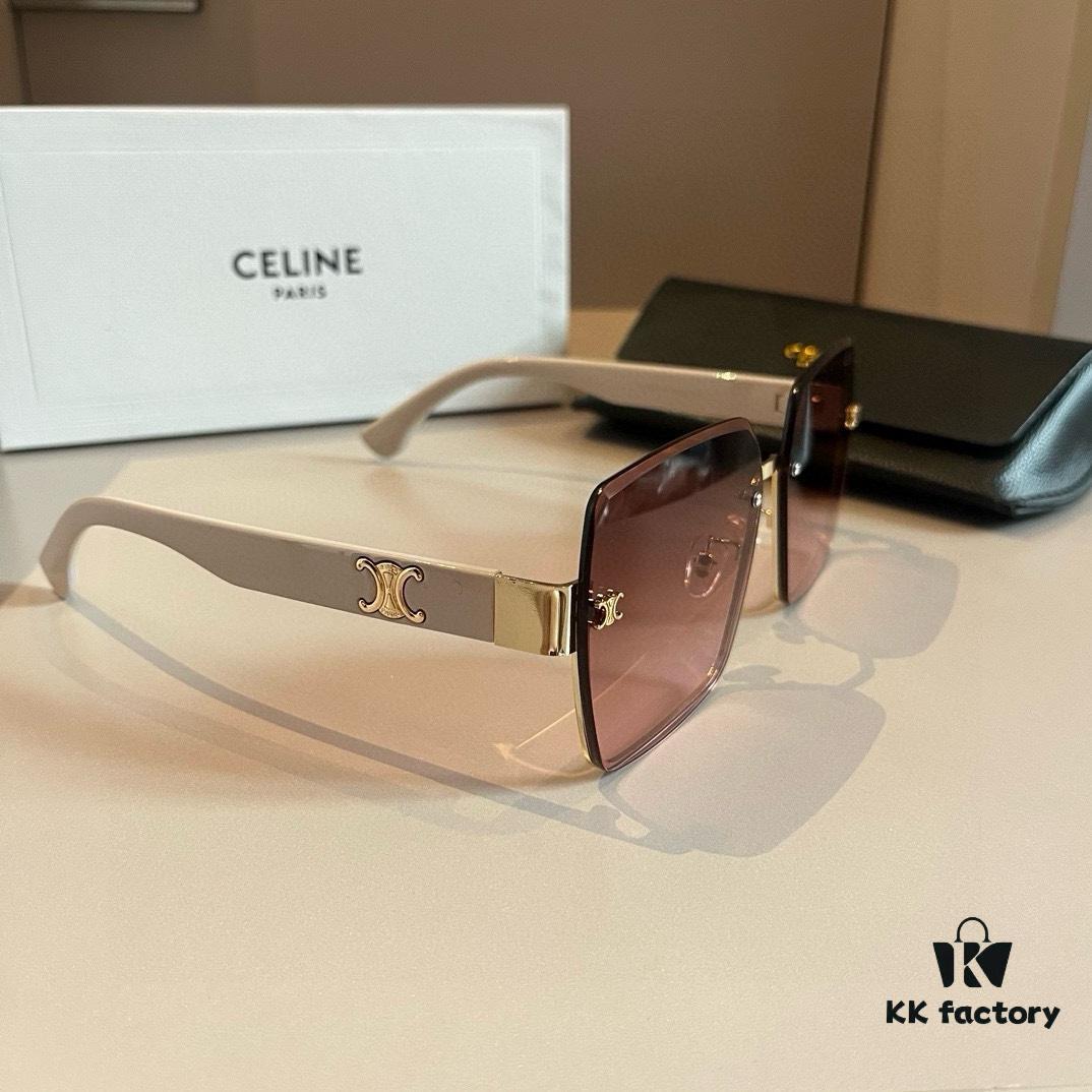 CELINE Women's Sunglasses, Highly Textured, HD Lenses, Stylish and Versatile
