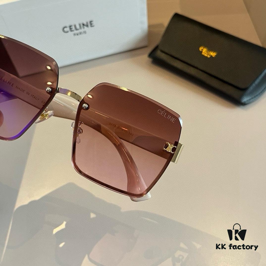 CELINE Women's Sunglasses, Highly Textured, HD Lenses, Stylish and Versatile