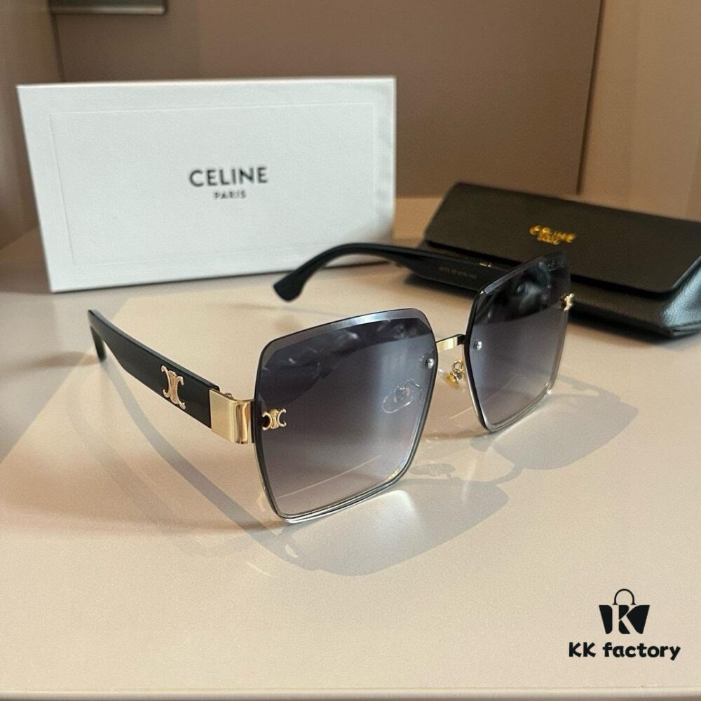 CELINE Women's Sunglasses, Highly Textured, HD Lenses, Stylish and Versatile