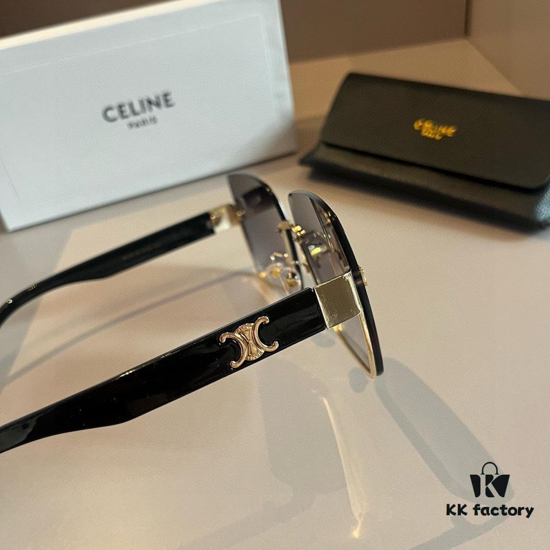 CELINE Women's Sunglasses, Highly Textured, HD Lenses, Stylish and Versatile