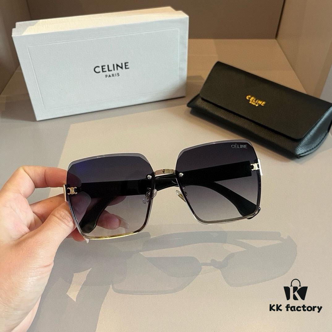 CELINE Women's Sunglasses, Highly Textured, HD Lenses, Stylish and Versatile