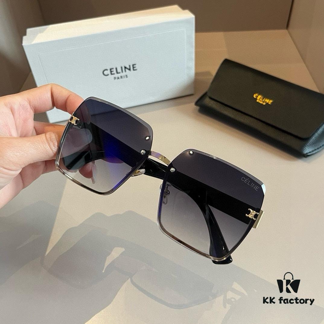 CELINE Women's Sunglasses, Highly Textured, HD Lenses, Stylish and Versatile