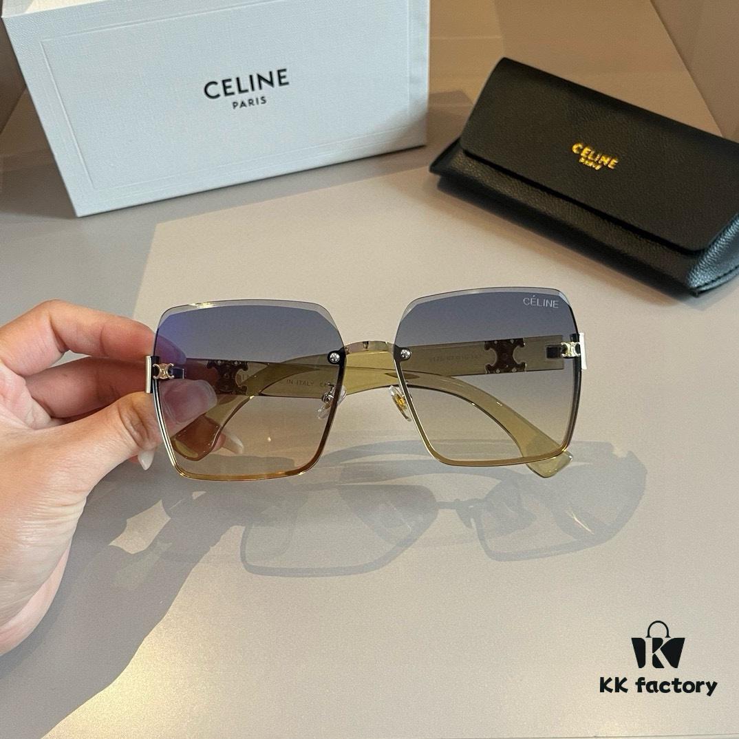 CELINE Women's Sunglasses, Highly Textured, HD Lenses, Stylish and Versatile