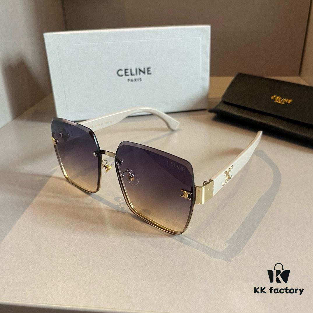 CELINE Women's Sunglasses, Highly Textured, HD Lenses, Stylish and Versatile