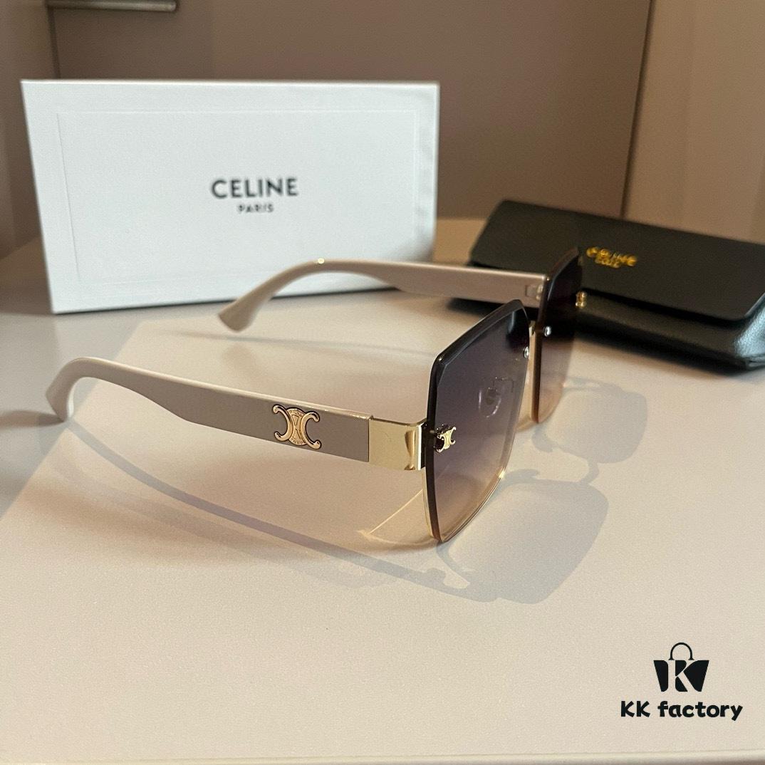 CELINE Women's Sunglasses, Highly Dimensional Design, High-Definition Lenses, Novel Style, Premium Texture, Versatile, Minimalist