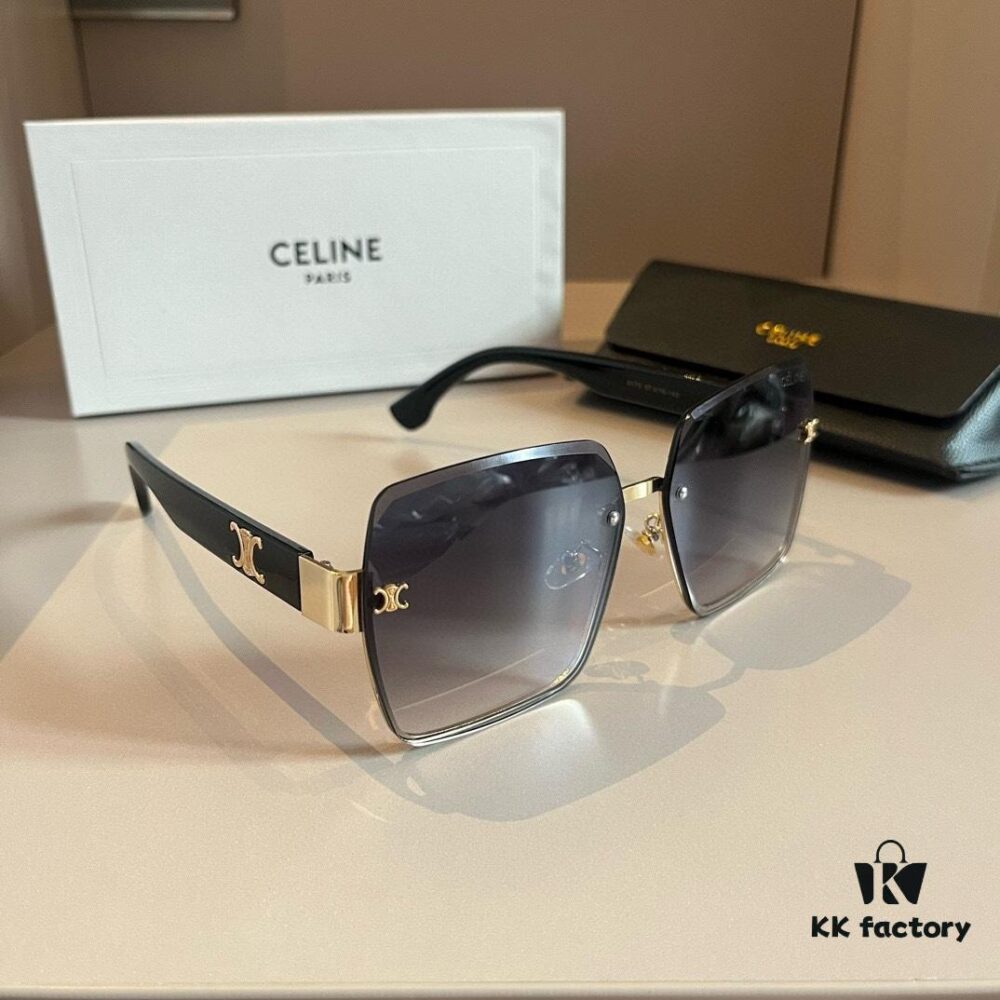 CELINE Women's Sunglasses, Highly Dimensional Design, HD Lenses, Stylish and Premium Quality, Versatile, Minimalist