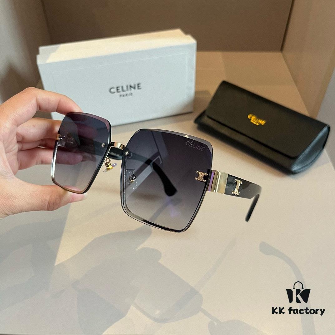 CELINE Women's Sunglasses, Highly Dimensional Design, HD Lenses, Stylish and Premium Quality, Versatile, Minimalist