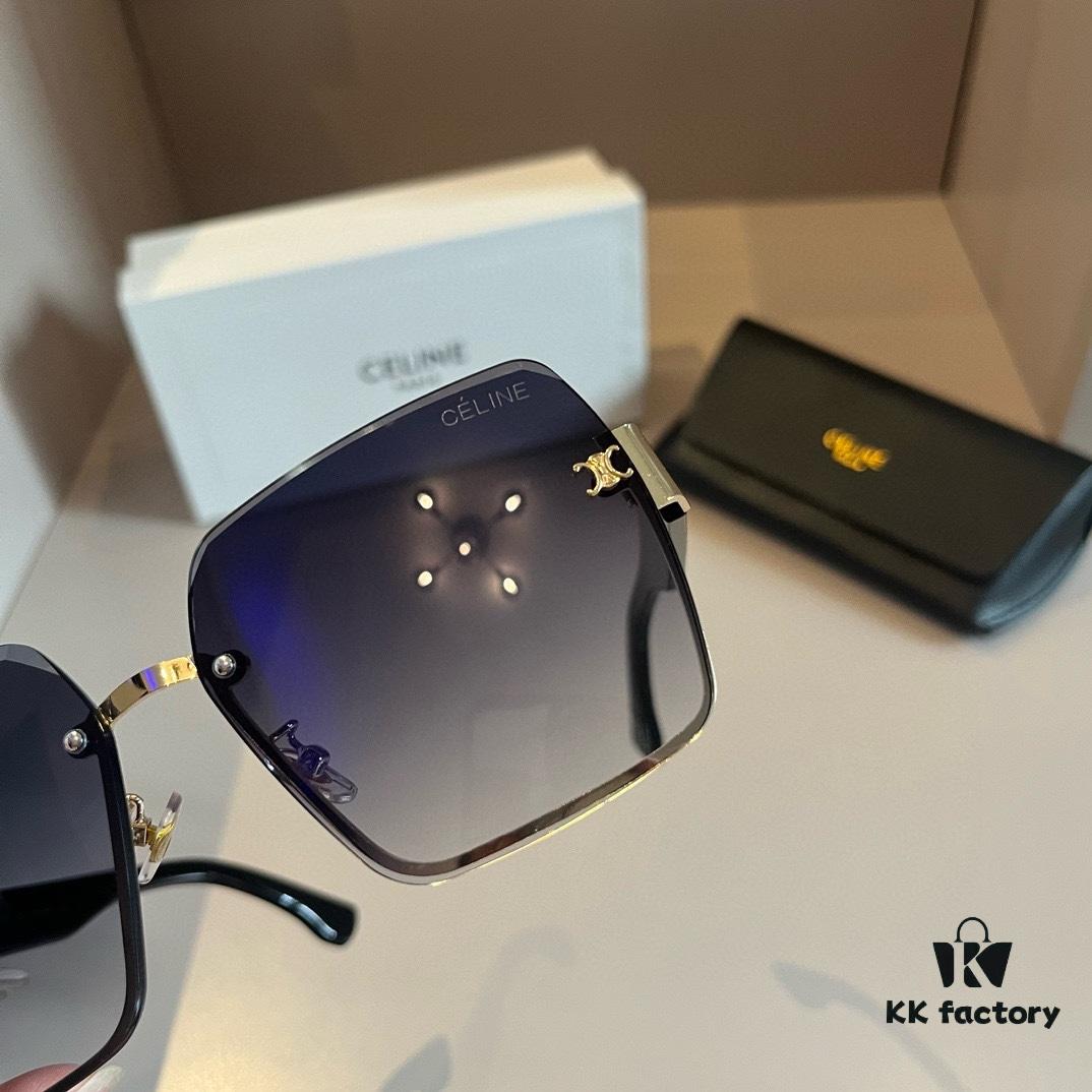 CELINE Women's Sunglasses, Highly Dimensional Design, HD Lenses, Stylish and Premium Quality, Versatile, Minimalist