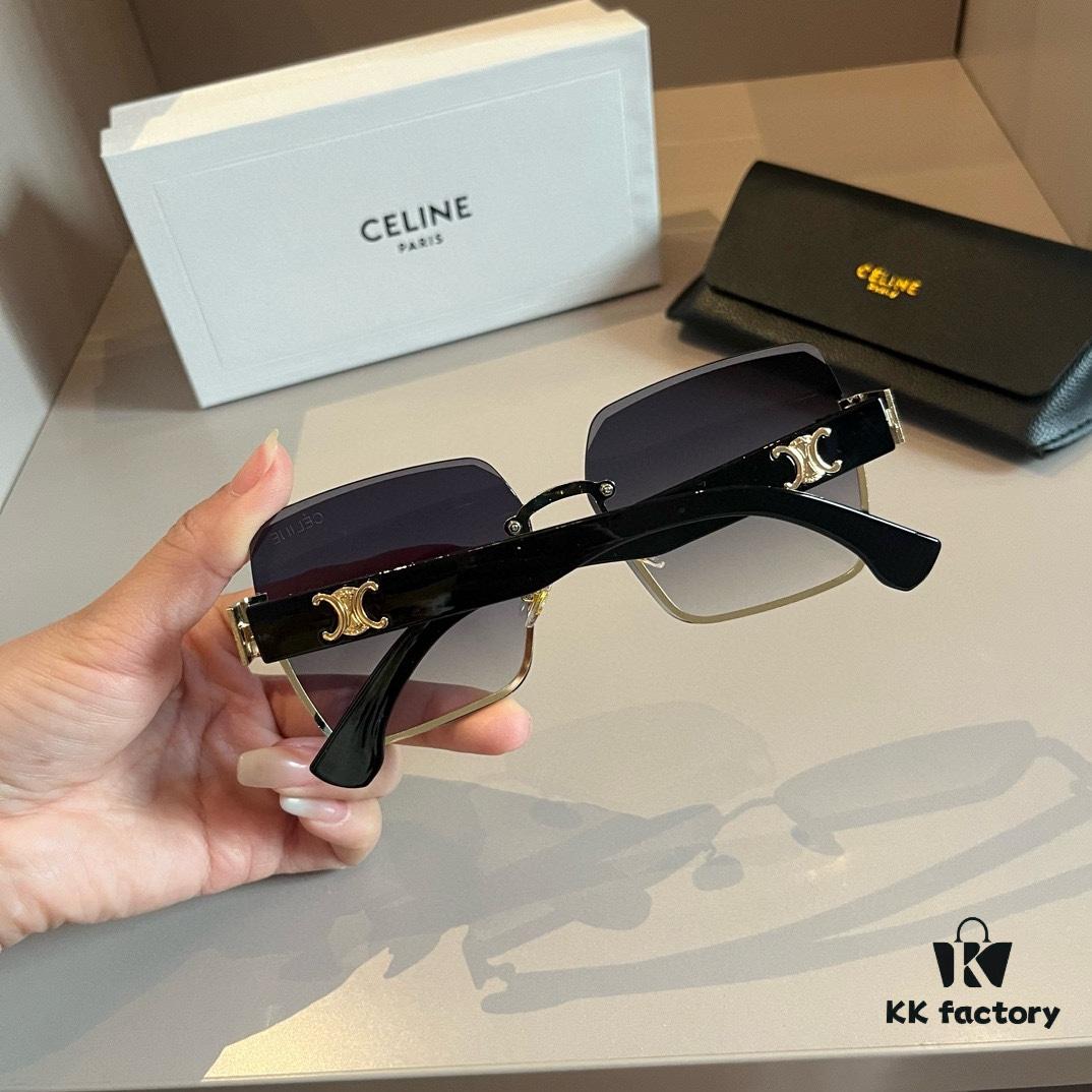 CELINE Women's Sunglasses, Highly Dimensional Design, HD Lenses, Stylish and Premium Quality, Versatile, Minimalist