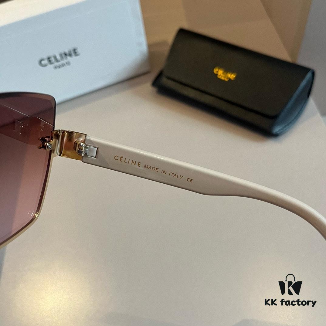 CELINE Women's Sunglasses, Highly Textured, HD Lenses, Novel Design, Premium Quality, Versatile, Minimalist Style