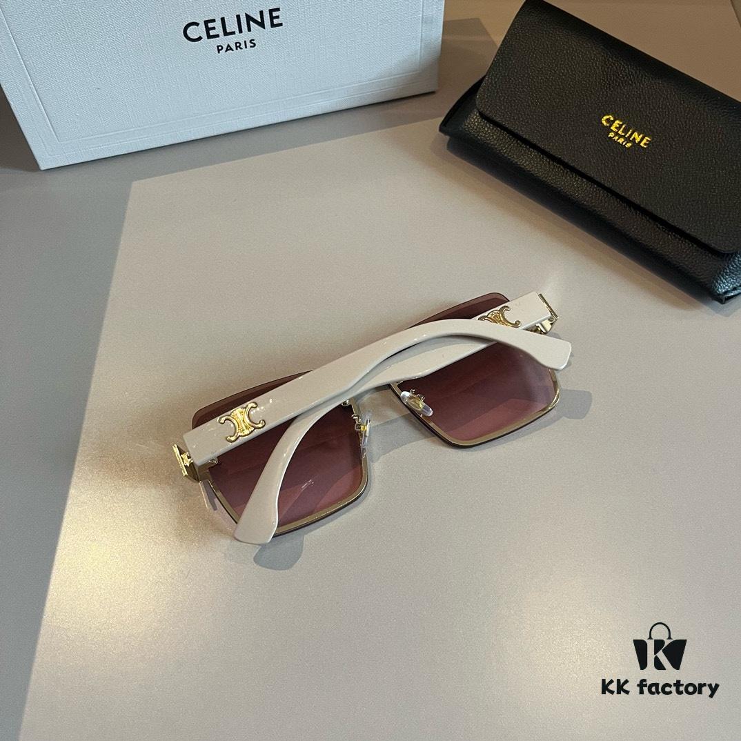 CELINE Women's Sunglasses, Highly Textured, HD Lenses, Novel Design, Premium Quality, Versatile, Minimalist Style