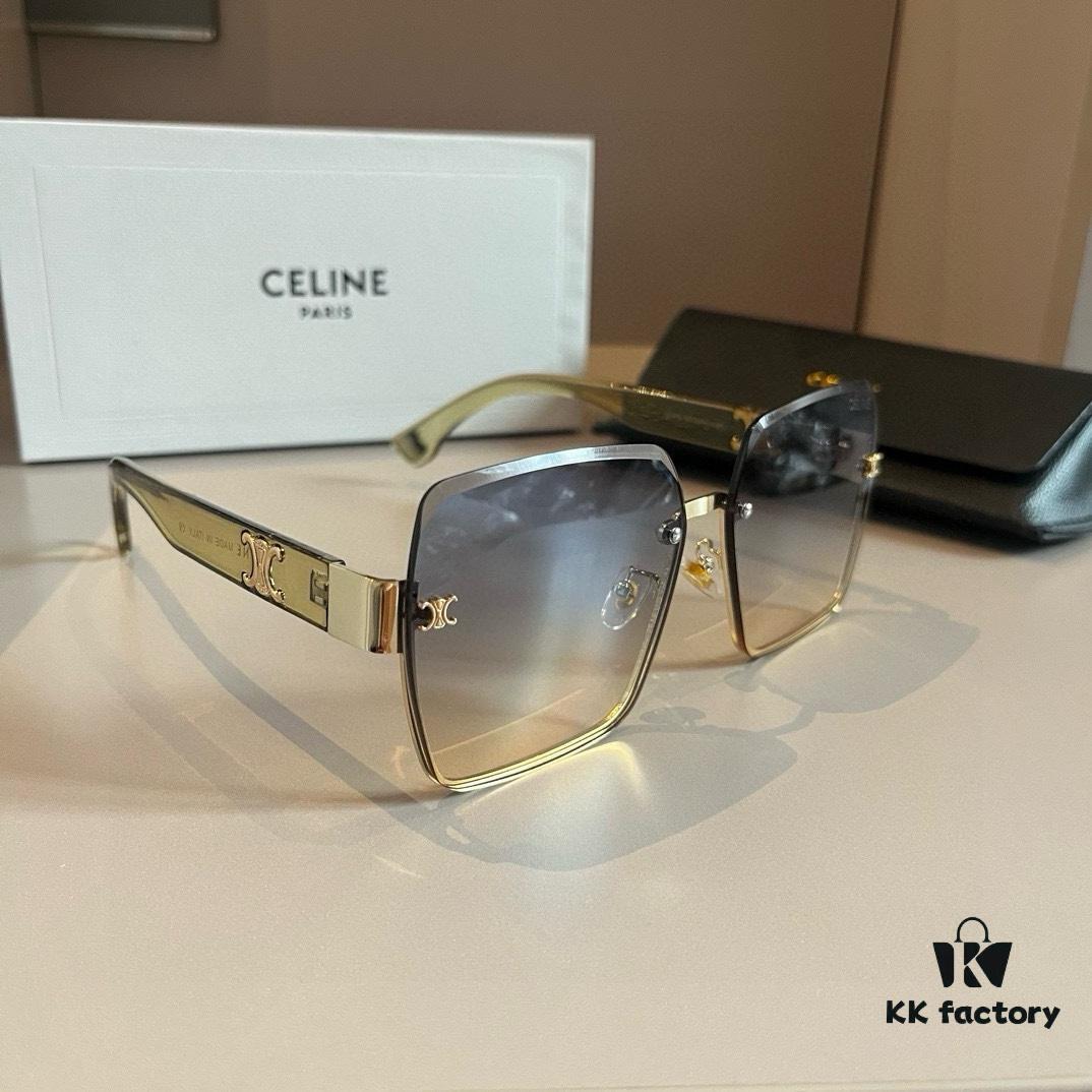 CELINE Women's Sunglasses, Highly Textured, HD Lenses, Stylish and Versatile