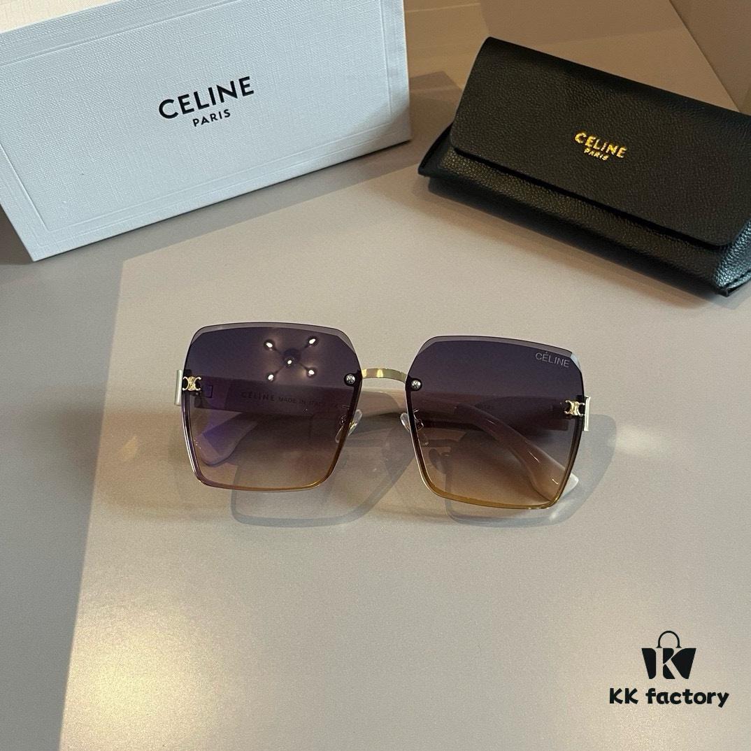CELINE Women's Sunglasses, Highly Textured, HD Lenses, Stylish and Versatile