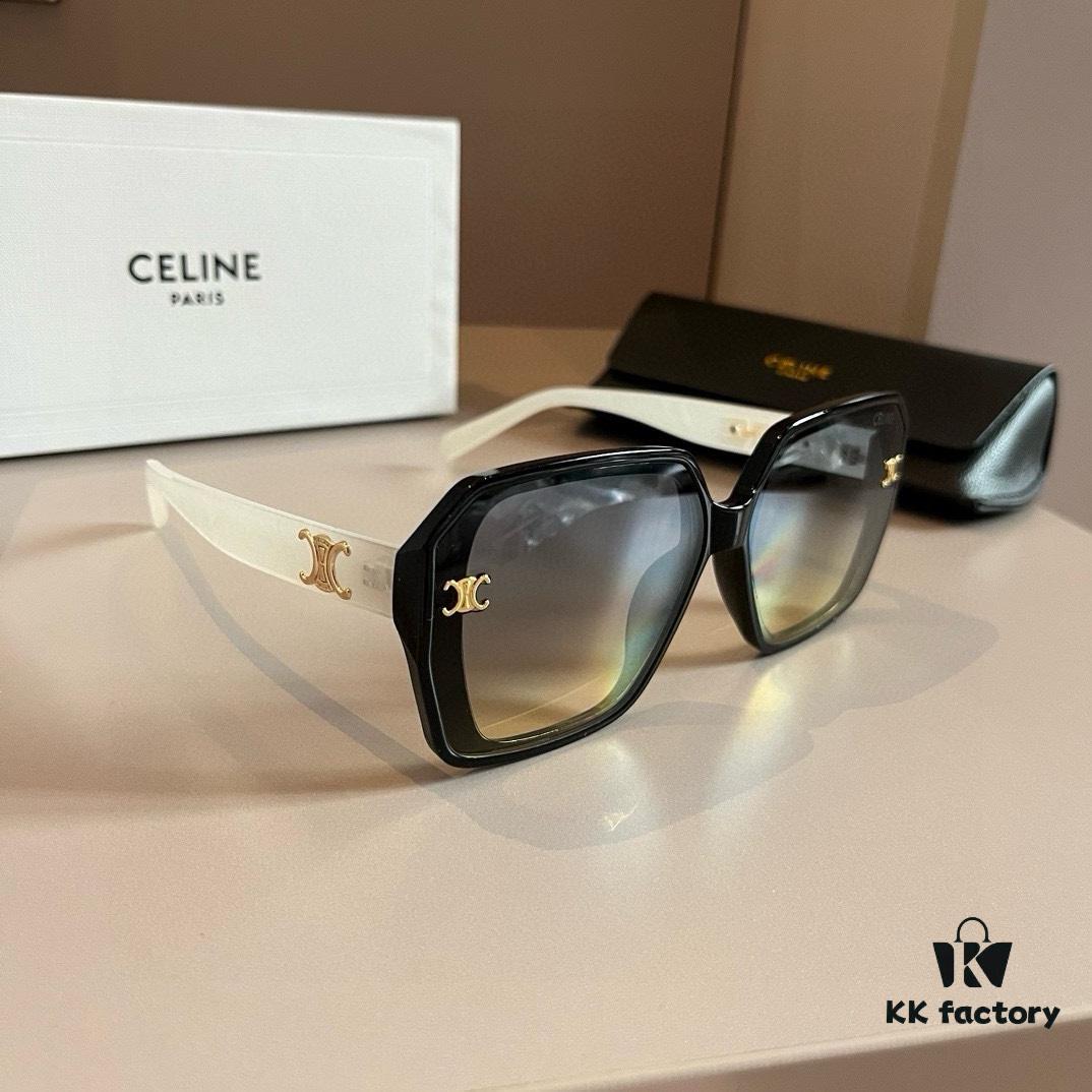 CELINE Women's Sunglasses, Highly Textured, HD Lenses, Stylish and Versatile