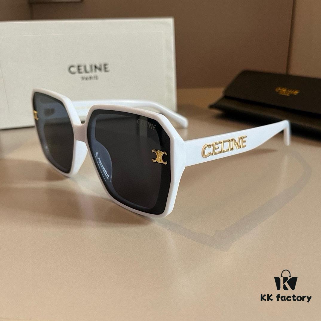 CELINE Women's Sunglasses, Highly Textured, HD Lenses, Stylish and Versatile