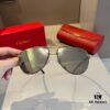Cartier Men's Official Website 1:1 Replica Frog Sunglasses, High-End and Elegant, Minimalist Signature Logo on Temples, Luxuriously Crafted, Eyewear Sun Glasses