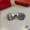 Cartier Men's Official Website 1:1 Replica Frog Sunglasses, High-End and Elegant, Minimalist Signature Logo on Temples, Luxuriously Crafted, Eyewear Sun Glasses