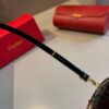 Cartier Men's Official Website 1:1 Replica Frog Sunglasses, High-End and Elegant, Minimalist Signature Logo on Temples, Luxuriously Crafted, Eyewear Sun Glasses