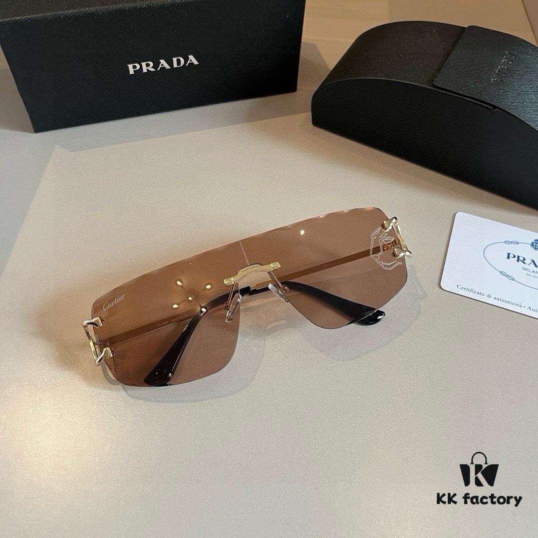 New Cartier Panther Head Sunglasses, Stylish and Versatile, High-End Fashion Eyewear