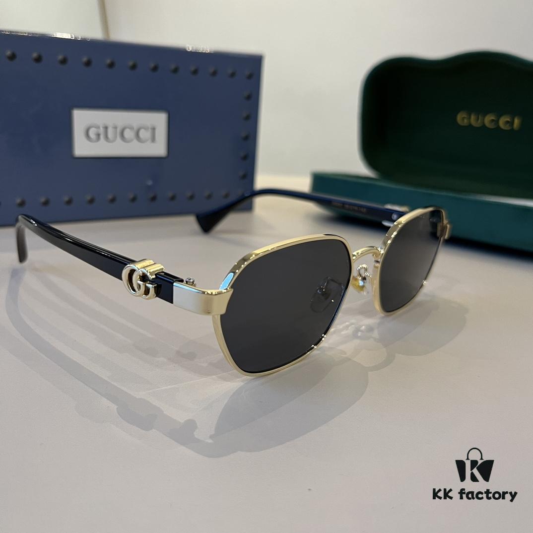 Gucci New Heavyweight Women's Sunglasses with Large Frame and 3D Design for Flattering Facial Contour