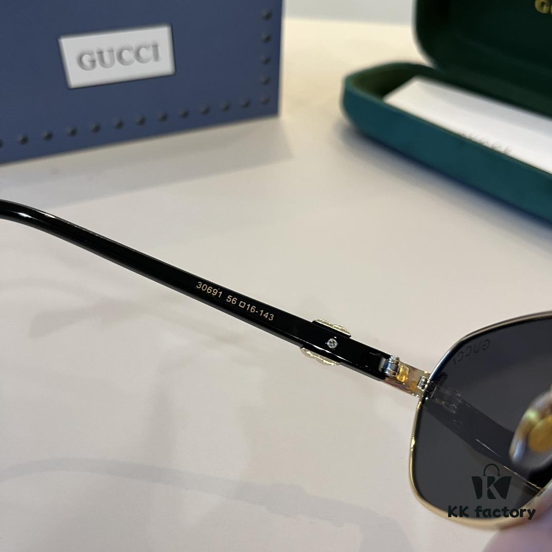 Gucci New Heavyweight Women's Sunglasses with Large Frame and 3D Design for Flattering Facial Contour