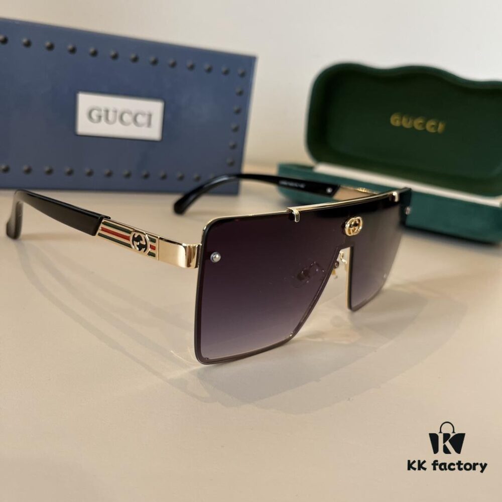 Gucci Masterpiece Polarized Sunglasses, High-End Fashion Unisex Style, Slimming and Versatile Design, Premium Quality Driving Sunglasses