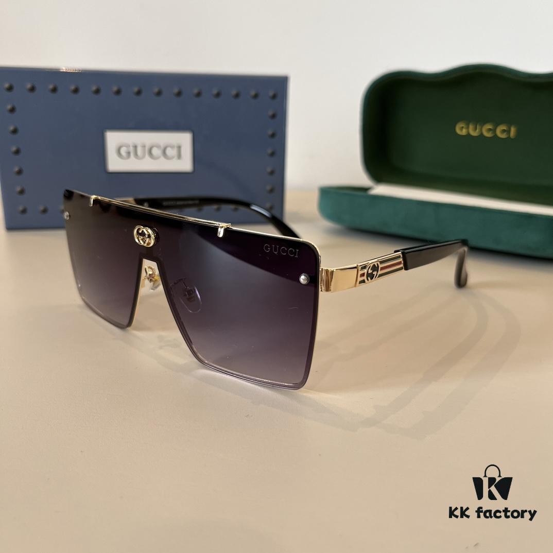 Gucci Masterpiece Polarized Sunglasses, High-End Fashion Unisex Style, Slimming and Versatile Design, Premium Quality Driving Sunglasses