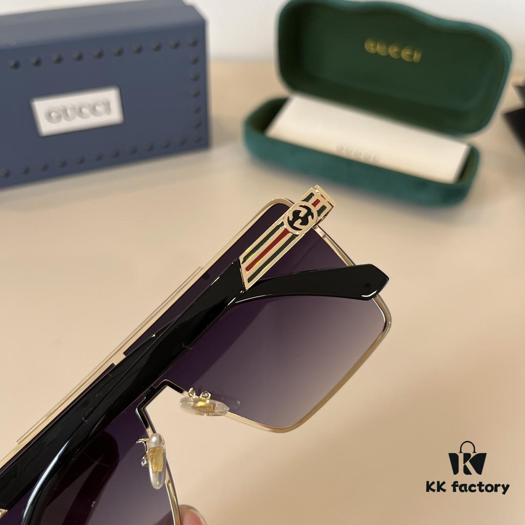 Gucci Masterpiece Polarized Sunglasses, High-End Fashion Unisex Style, Slimming and Versatile Design, Premium Quality Driving Sunglasses