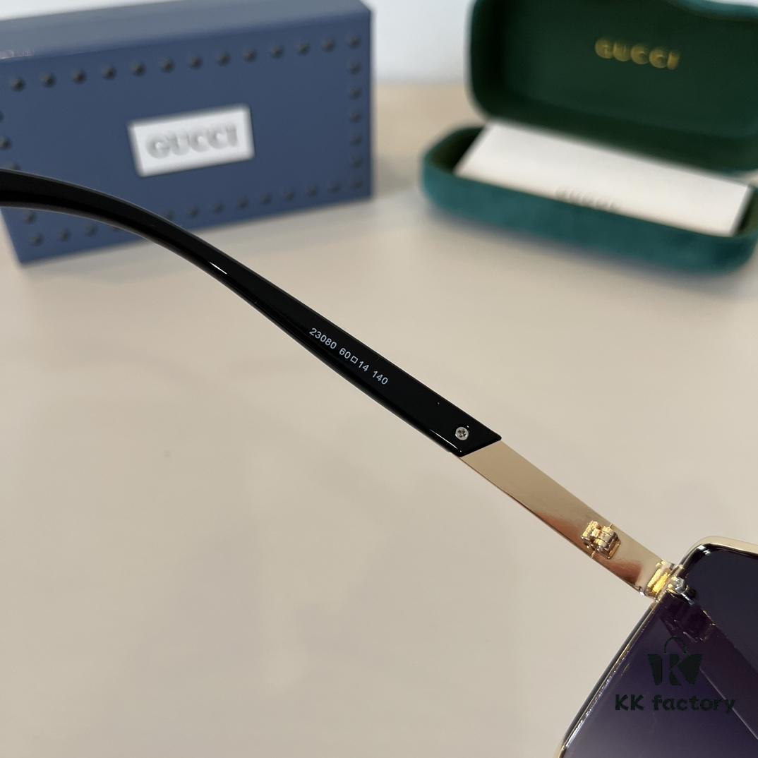 Gucci Masterpiece Polarized Sunglasses, High-End Fashion Unisex Style, Slimming and Versatile Design, Premium Quality Driving Sunglasses