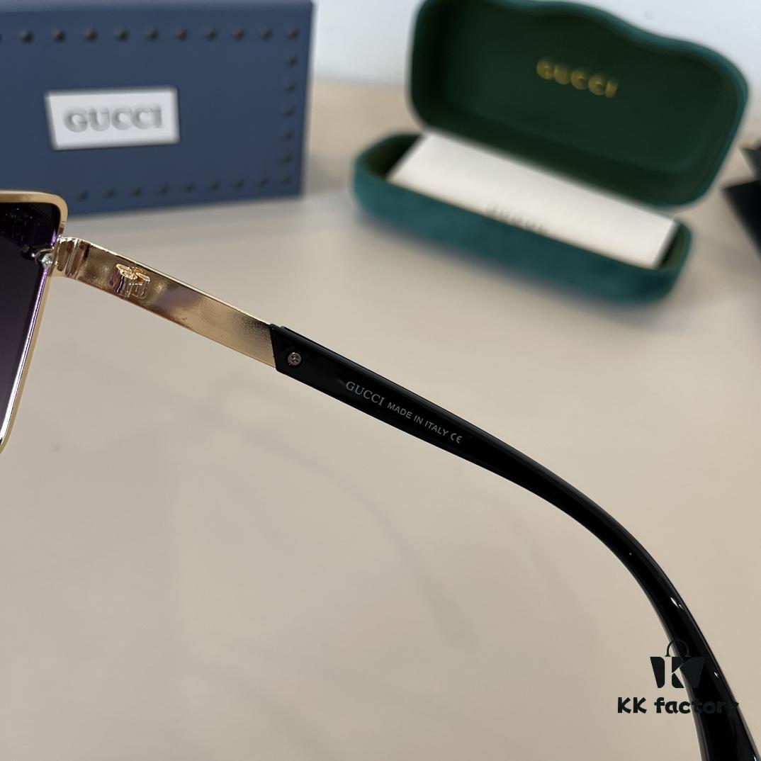 Gucci Masterpiece Polarized Sunglasses, High-End Fashion Unisex Style, Slimming and Versatile Design, Premium Quality Driving Sunglasses