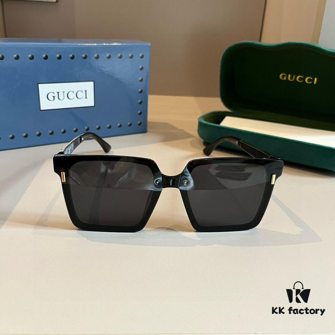Gucci New Model Sunglasses, Unisex Style with Polarized Lenses, Stylish and Flattering for All Face Shapes