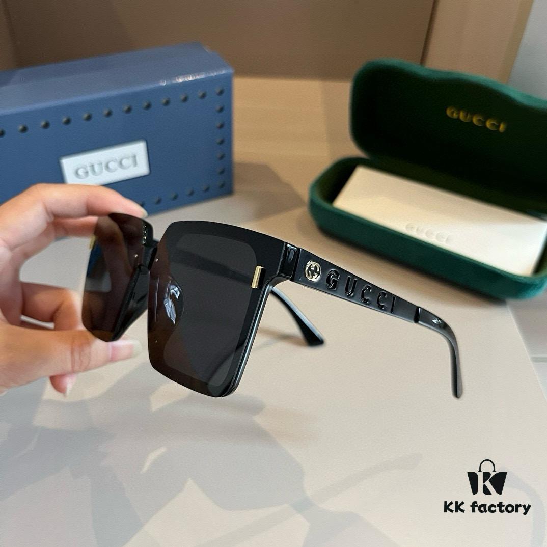 Gucci New Model Sunglasses, Unisex Style with Polarized Lenses, Stylish and Flattering for All Face Shapes