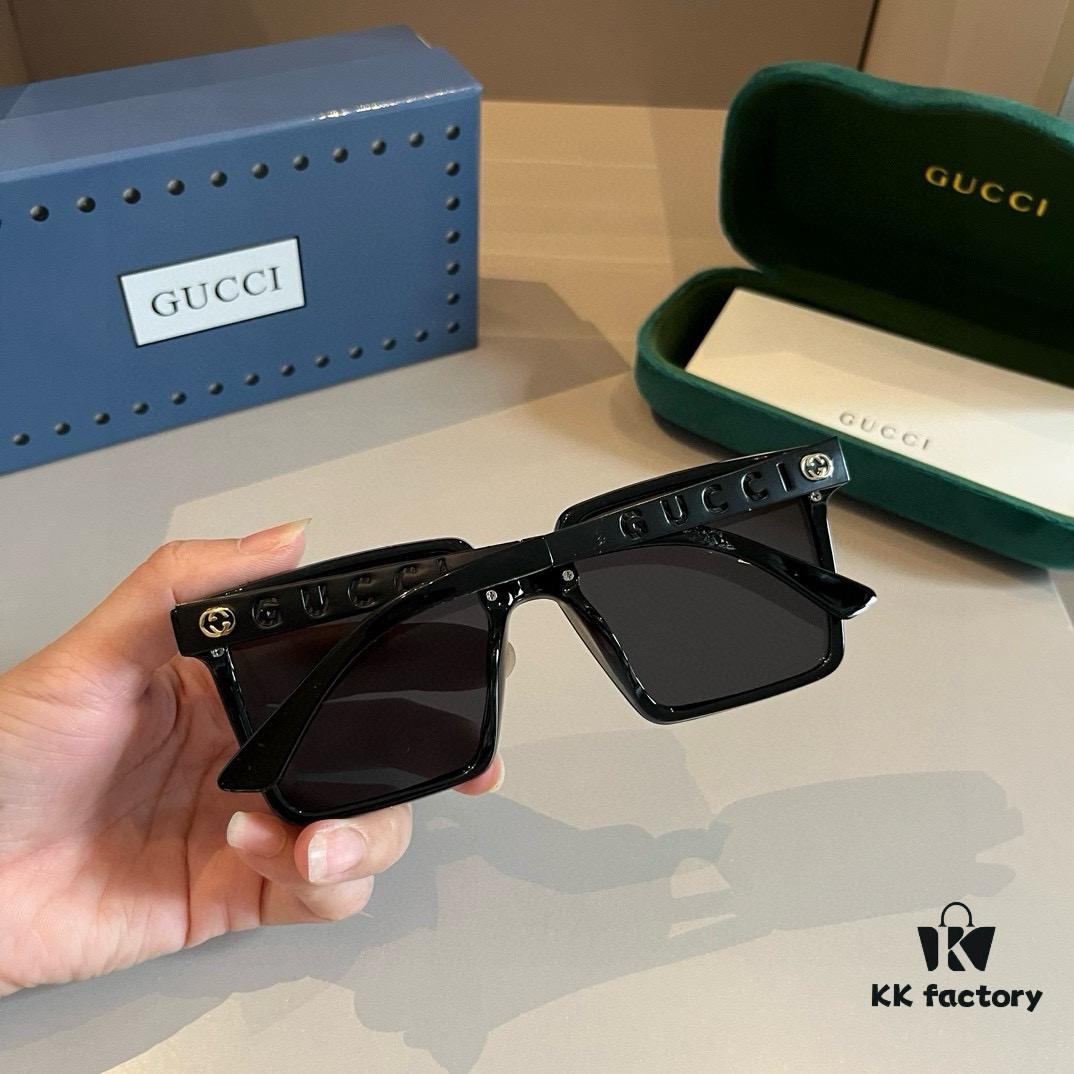 Gucci New Model Sunglasses, Unisex Style with Polarized Lenses, Stylish and Flattering for All Face Shapes