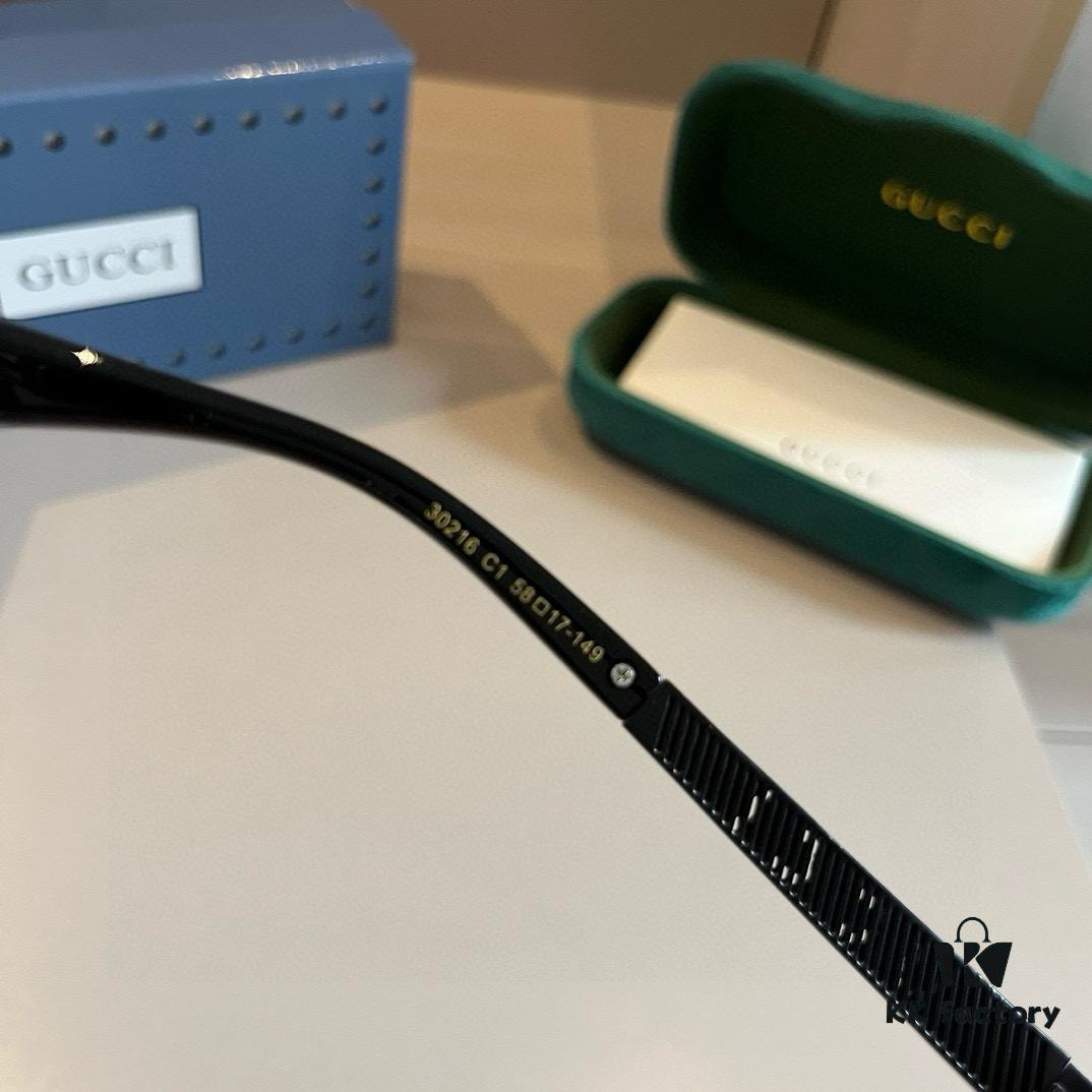 Gucci New Model Sunglasses, Unisex Style with Polarized Lenses, Stylish and Flattering for All Face Shapes