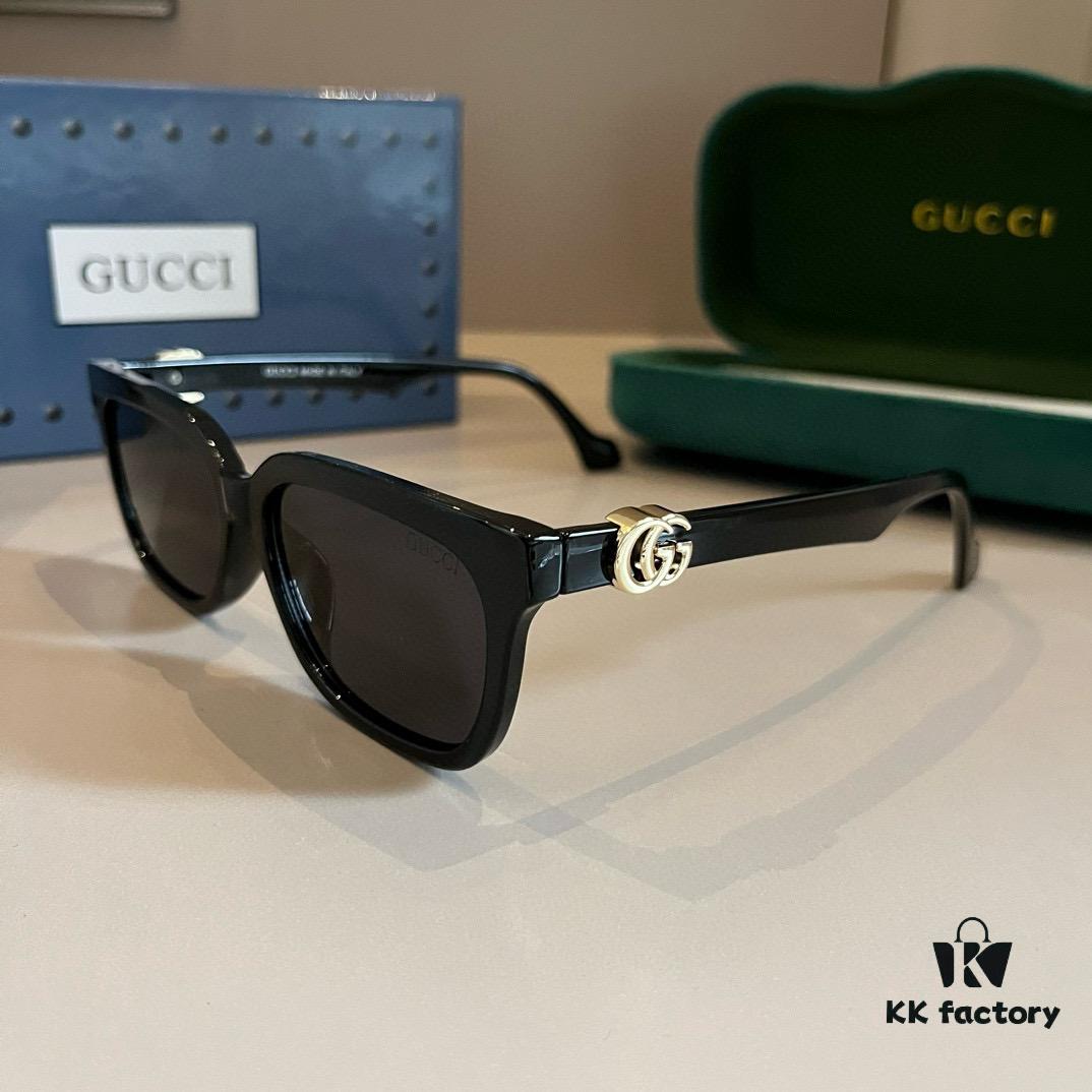 Gucci 2024 Official Spring Collection Optical Glasses, Celebrity-Favorite Large-Frame Sunglasses, Polarized High-Definition Sun Glasses