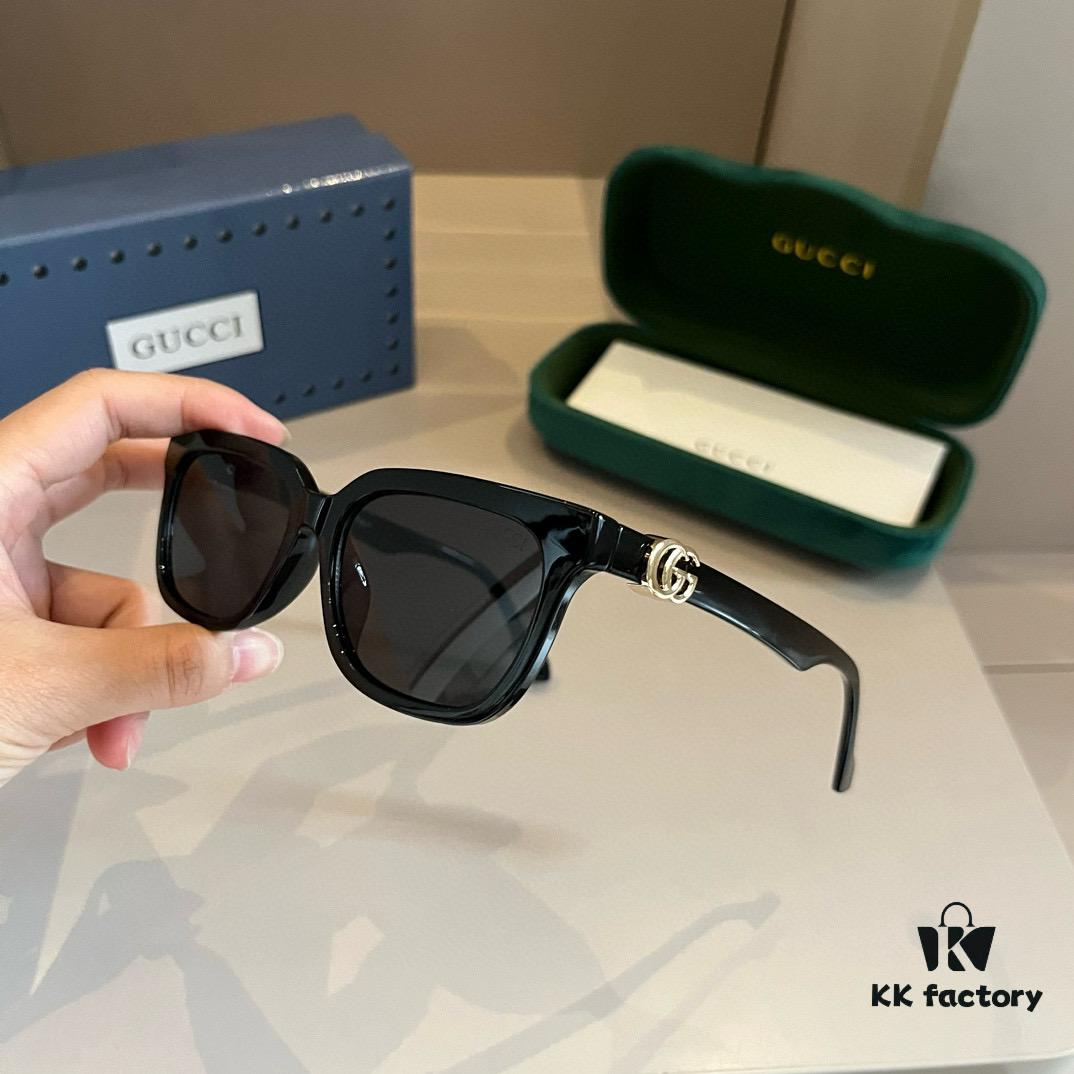 Gucci 2024 Official Spring Collection Optical Glasses, Celebrity-Favorite Large-Frame Sunglasses, Polarized High-Definition Sun Glasses