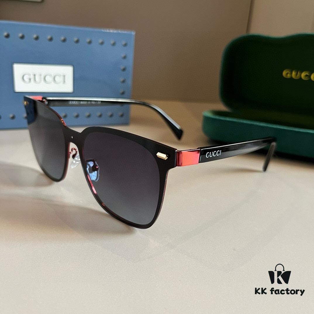 Gucci 2025 Official Spring Collection New Arrival Oversized Sunglasses, Popular Polarized Clear Sunglasses Loved by Many Celebrities
