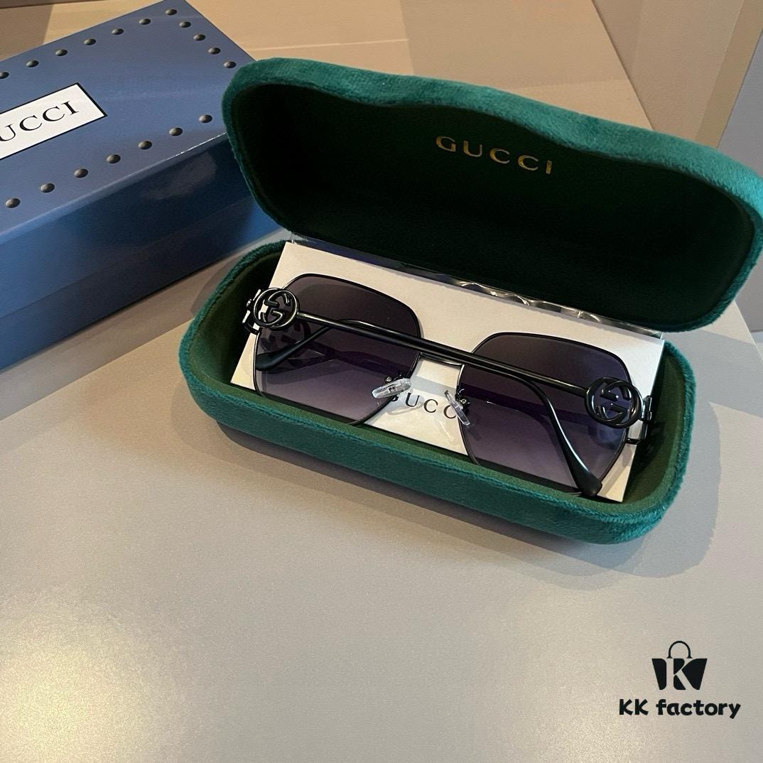 Gucci Fashion Sunglasses, Stylish European-American Design, High-Definition UV Protection Oversized Sun Glasses