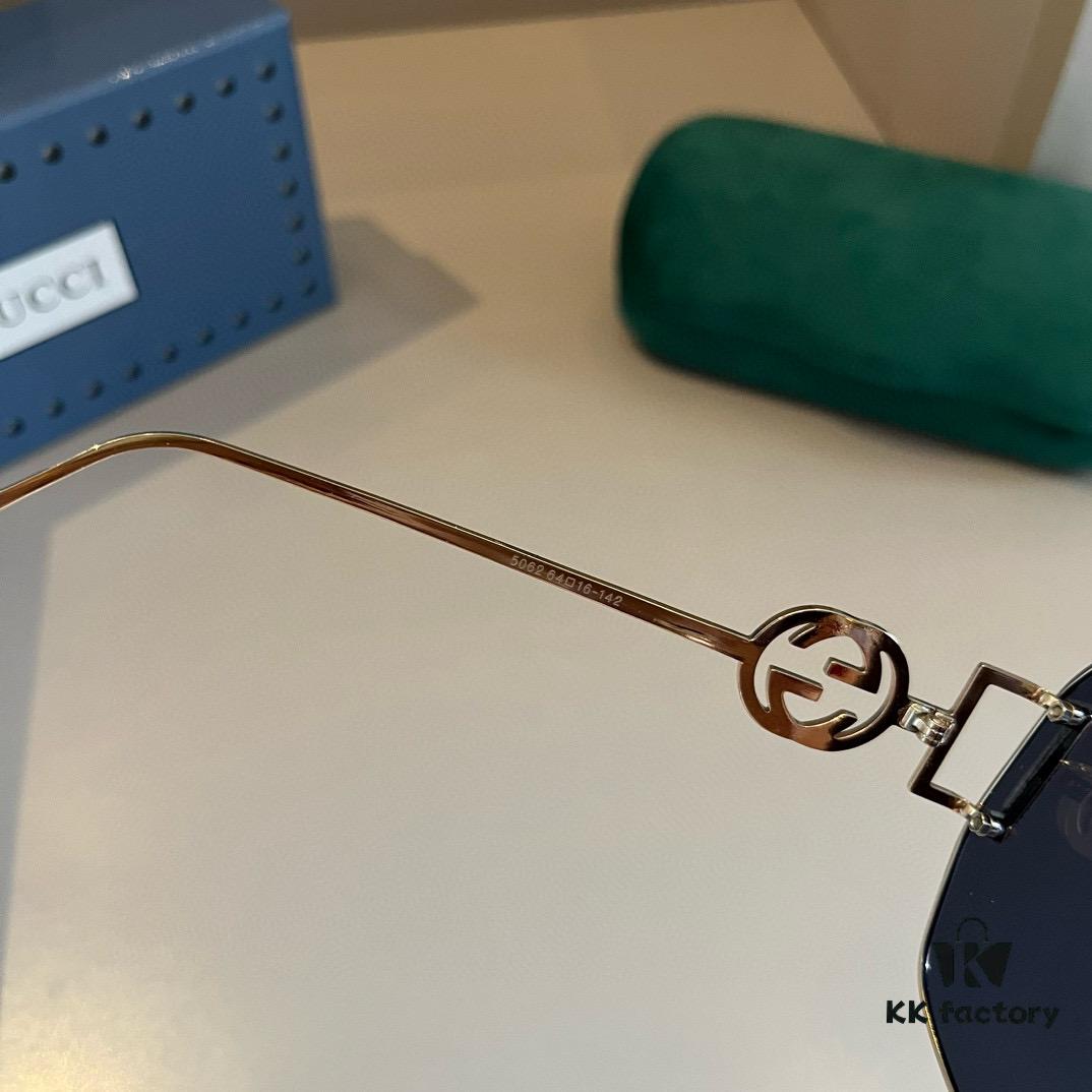 Gucci Fashion Sunglasses, Stylish European and American UV Protection Oversized Sunglasses, HD Dark Lenses, Universally Flattering Smile-Enhancing Unisex Eyewear