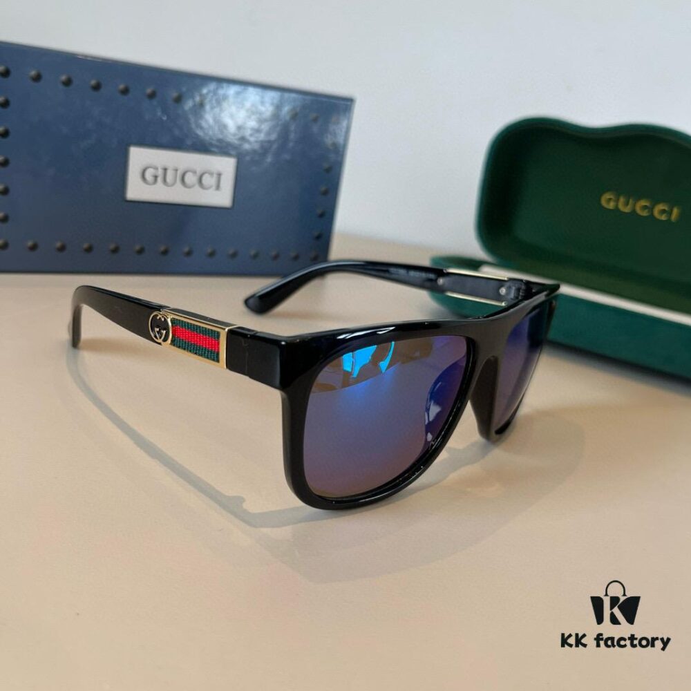 Gucci New Heavyweight Women's Sunglasses, Large Frame, 3D Fit, Flattering Face Shape, Retro and Stylish