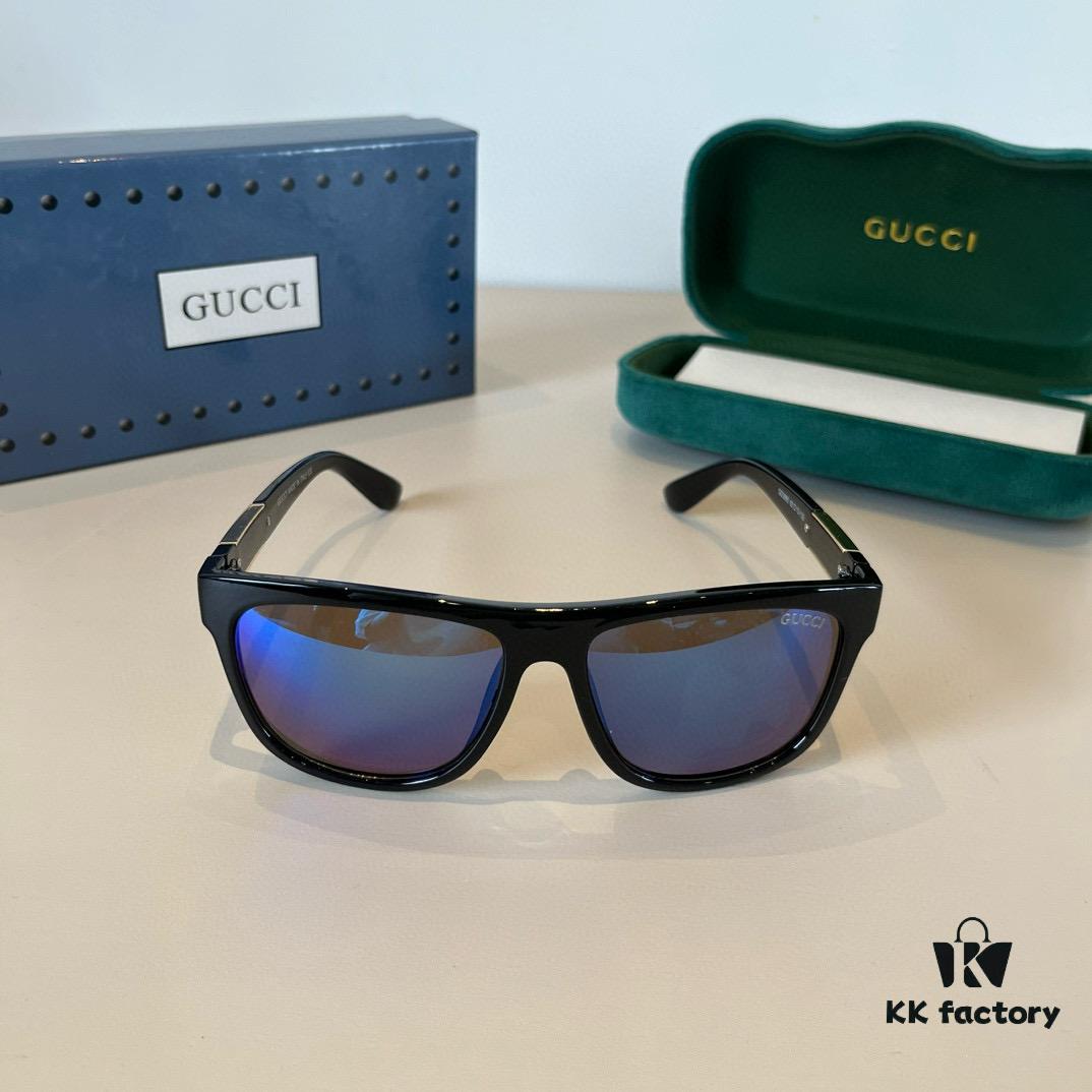 Gucci New Heavyweight Women's Sunglasses, Large Frame, 3D Fit, Flattering Face Shape, Retro and Stylish