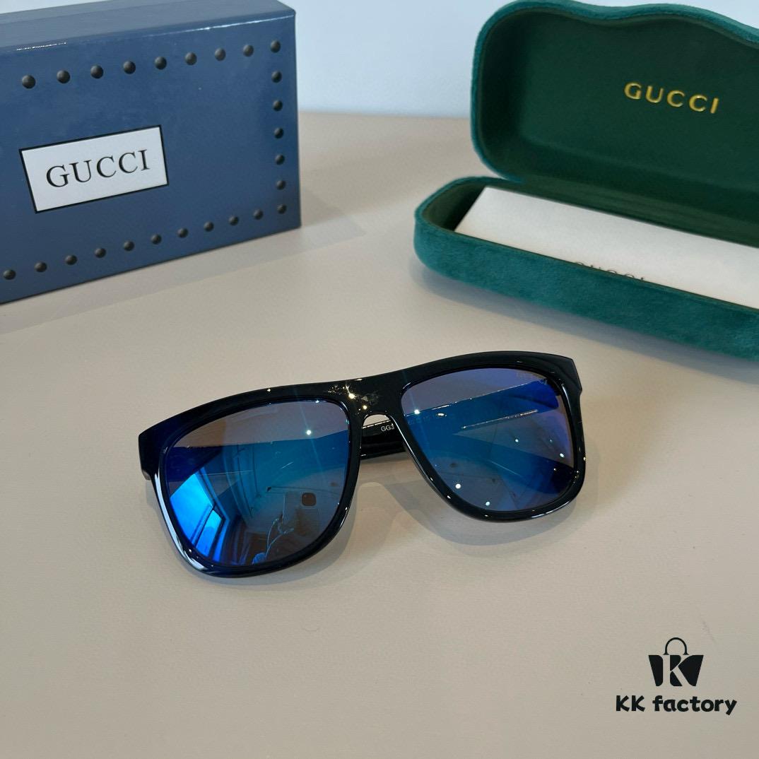 Gucci New Heavyweight Women's Sunglasses, Large Frame, 3D Fit, Flattering Face Shape, Retro and Stylish