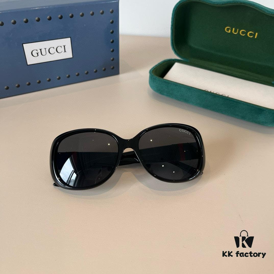 Gucci New Heavyweight Women's Sunglasses, Large Frame, 3D Fit, Flattering Facial Contour, Retro and Elegant
