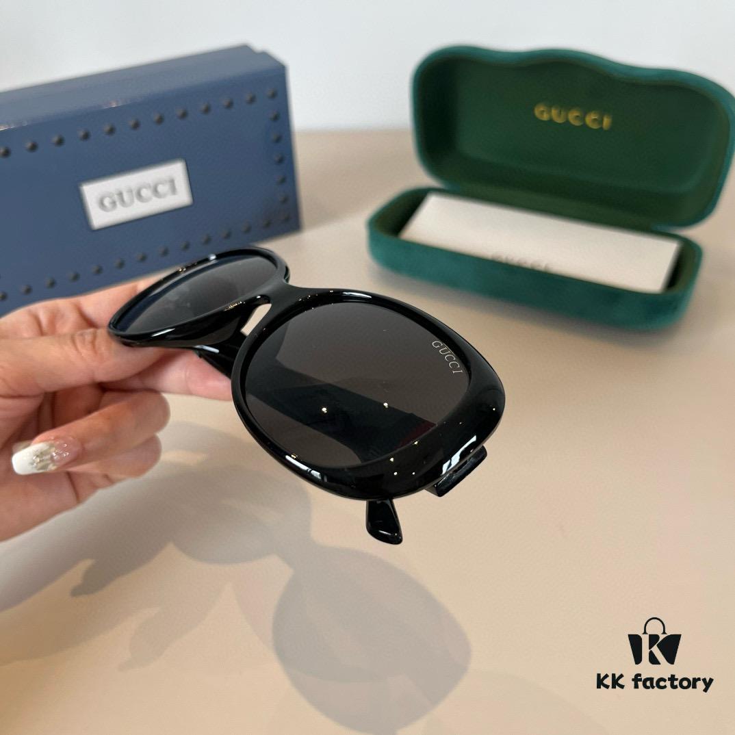 Gucci New Heavyweight Women's Sunglasses, Large Frame, 3D Fit, Flattering Facial Contour, Retro and Elegant