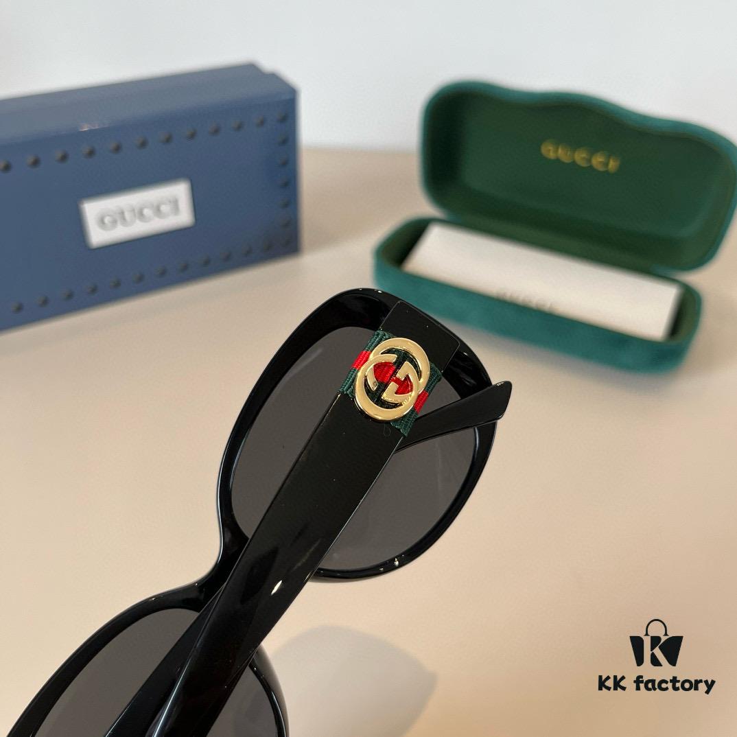 Gucci New Heavyweight Women's Sunglasses, Large Frame, 3D Fit, Flattering Facial Contour, Retro and Elegant