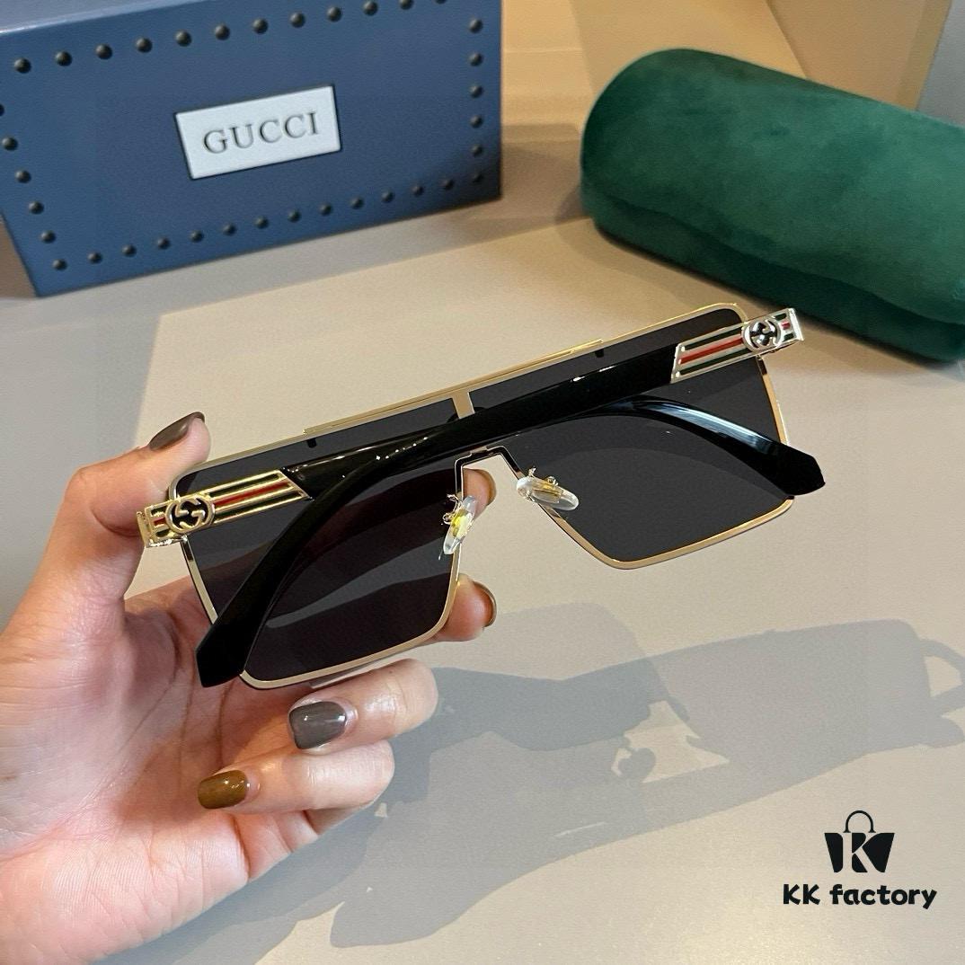 Gucci Men's Polarized Sunglasses, High-End Fashionable Universal Design, Slimming and Stylish