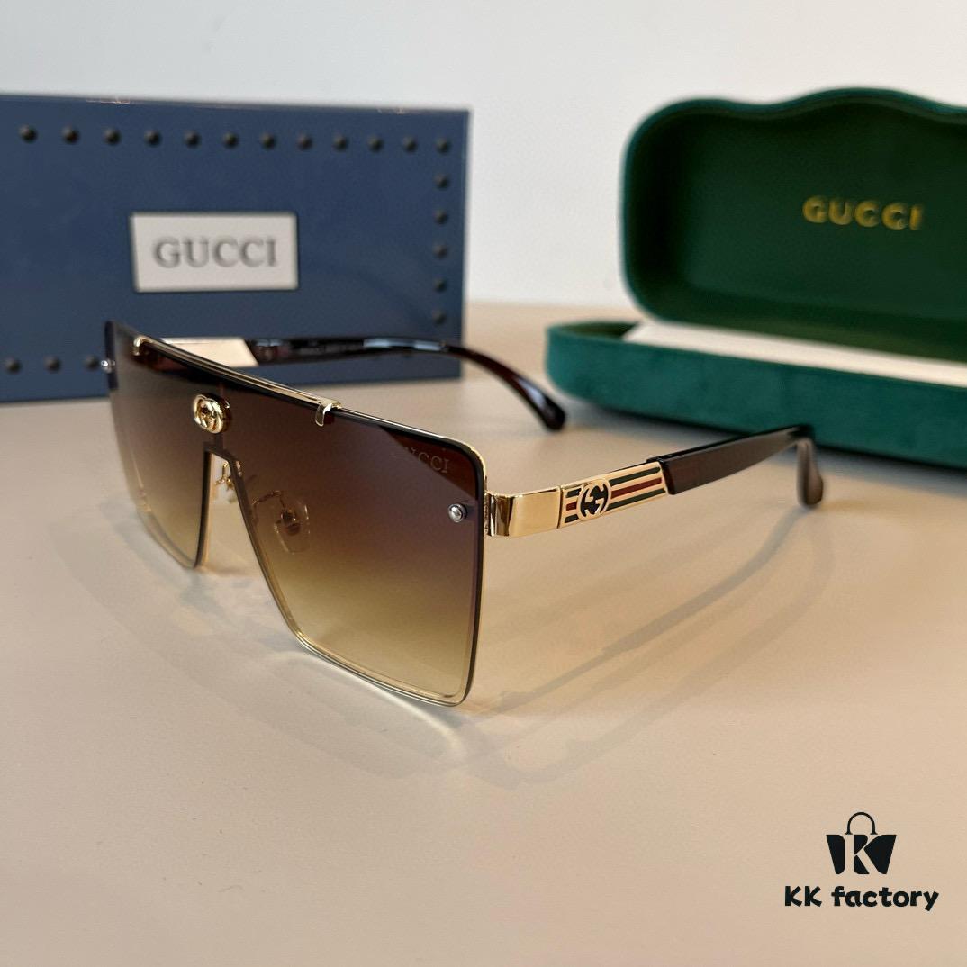Gucci Sunglasses Polarized High-End Fashion Unisex Stylish and Slimming Sun Glasses for Men, Premium Quality Driving Sunglasses