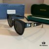 Gucci New Heavyweight Unisex Sunglasses, Large Frame 3D Design for Face Contouring, Retro and Elegant