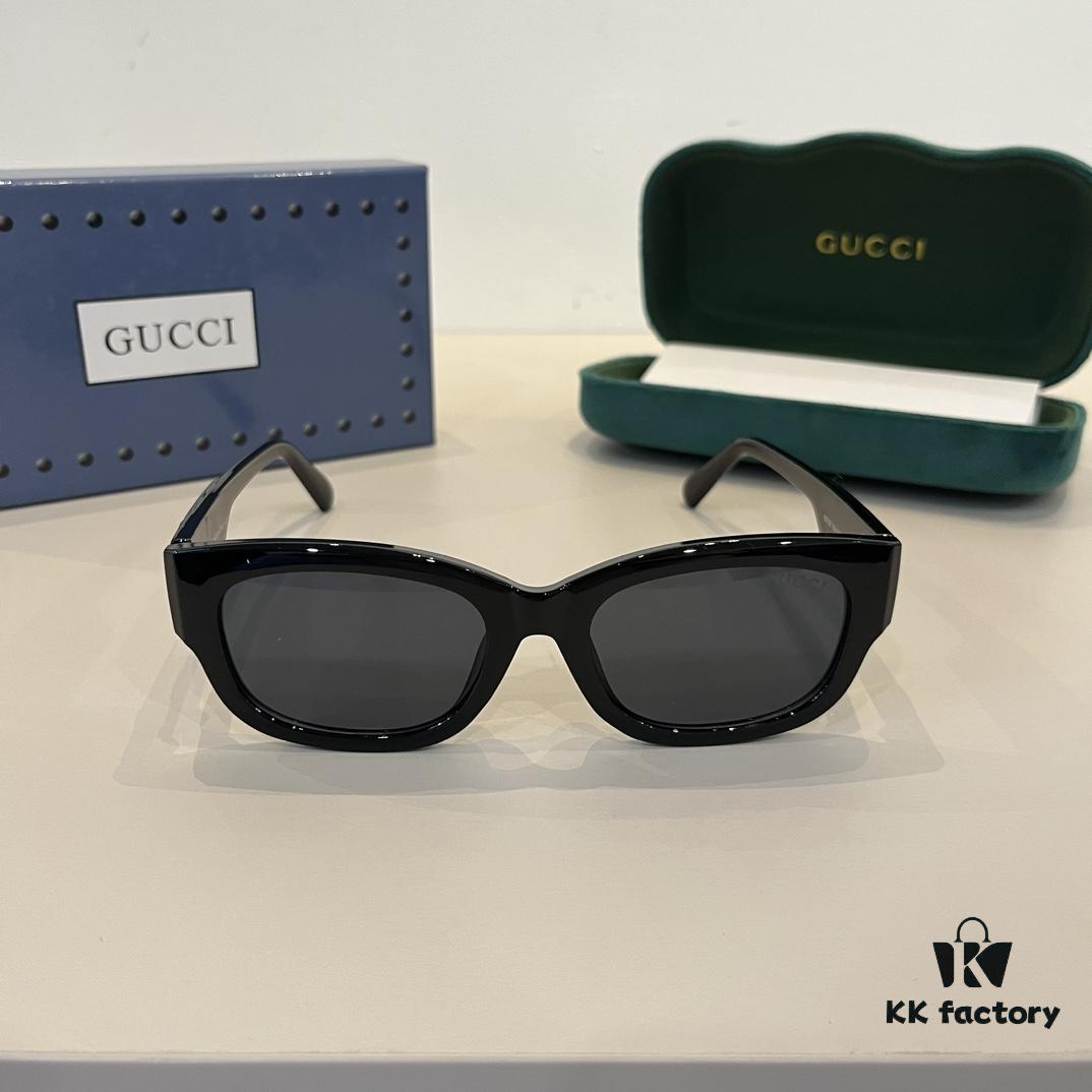 Gucci New Heavyweight Women's Sunglasses with Large Frame and 3D Design for Flattering Facial Contour
