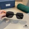 Gucci New Arrival Unisex Sunglasses 🕶️, Classic Metal Single-Bridge Aviator Style
